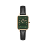 Daniel Wellington Quadro Rose Gold Leather Emerald