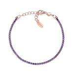 Amen Bracciale Tennis zirconi viola